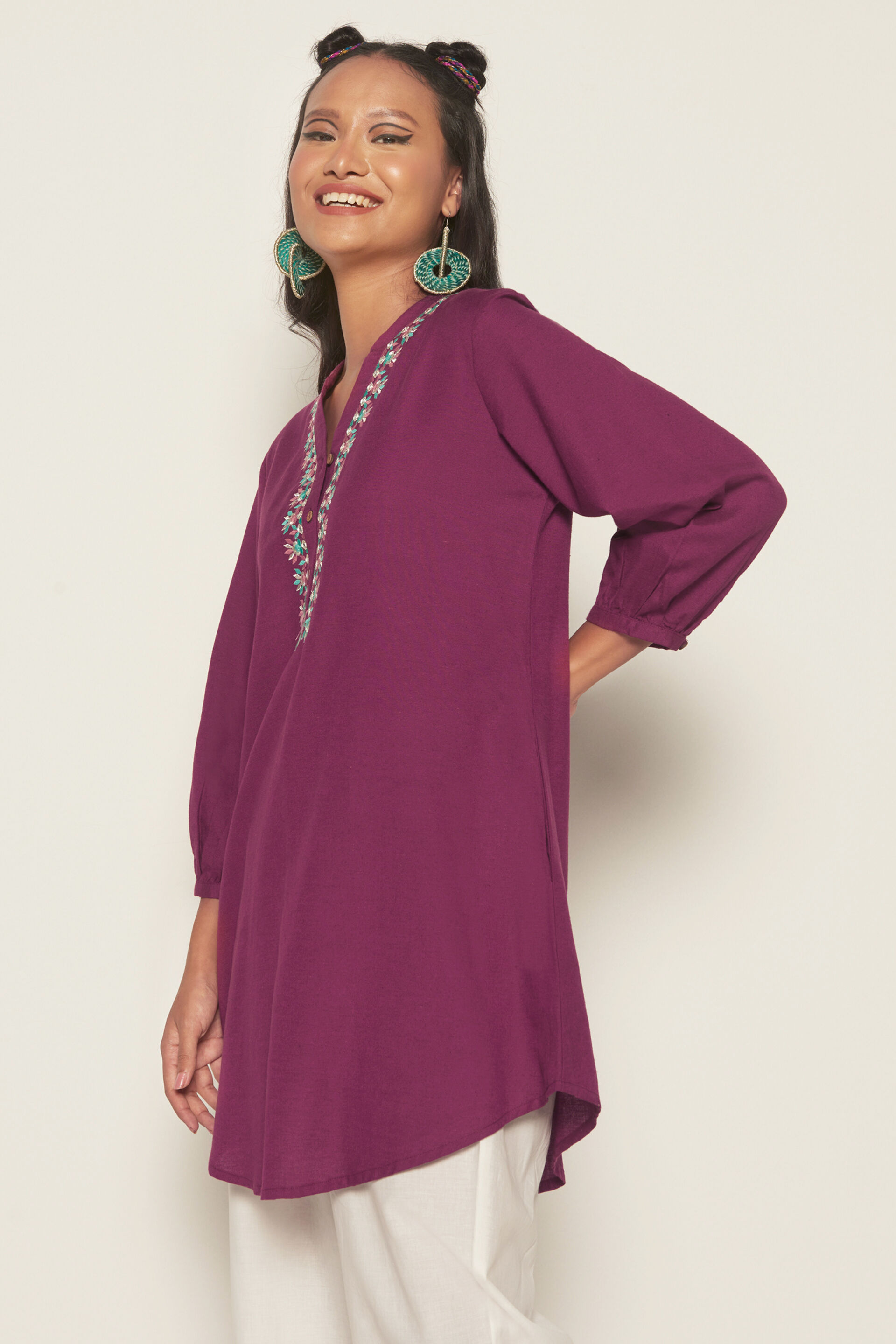 Everyday Fav Casual Tunic, Wine, image 5
